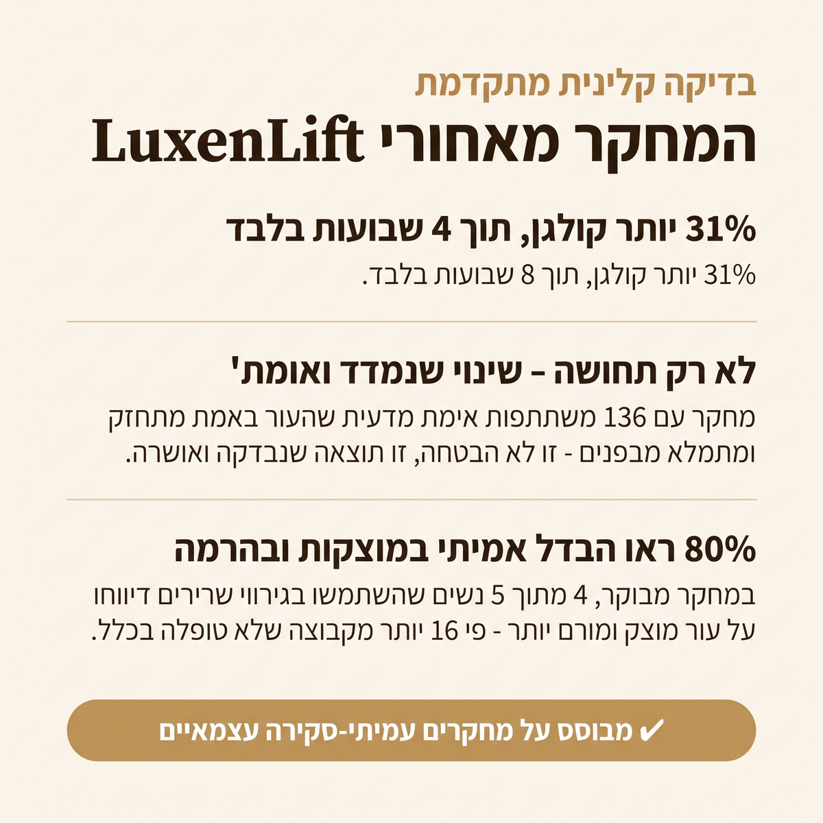 הרמה, מיצוק ופיסול העור בחמש דקות מהבית-LuxenLift